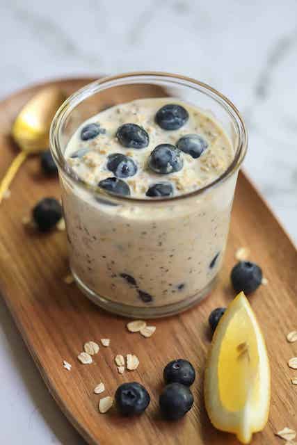 Free cookbook - Blueberry & Lemon Overnight Oats