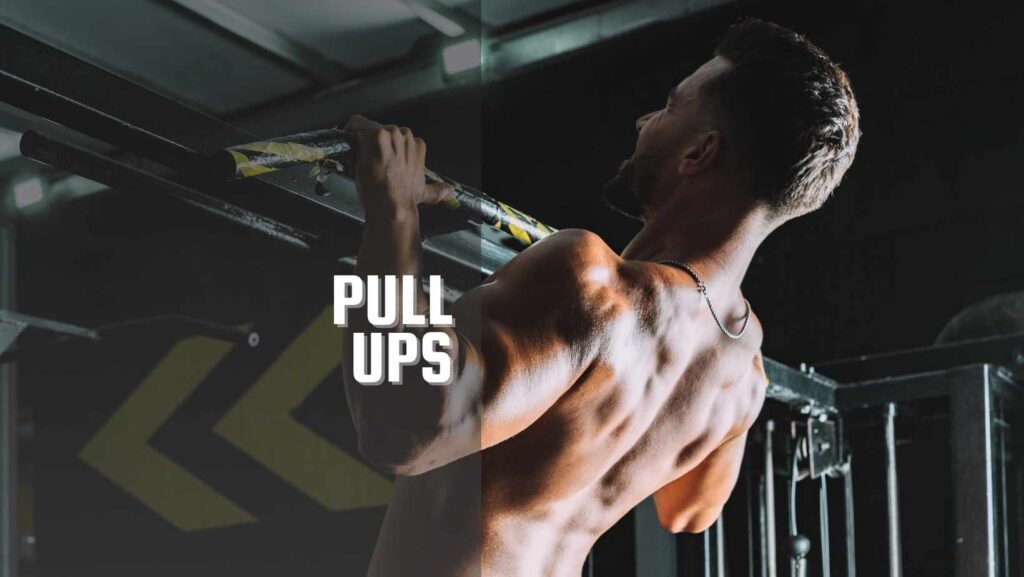 Man doing calisthenics pull ups