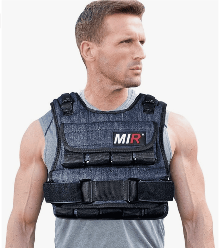 Man wearing Weighted Vest For Calisthenics