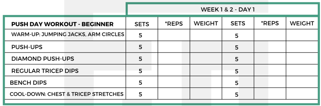 Sample of calisthenics workout