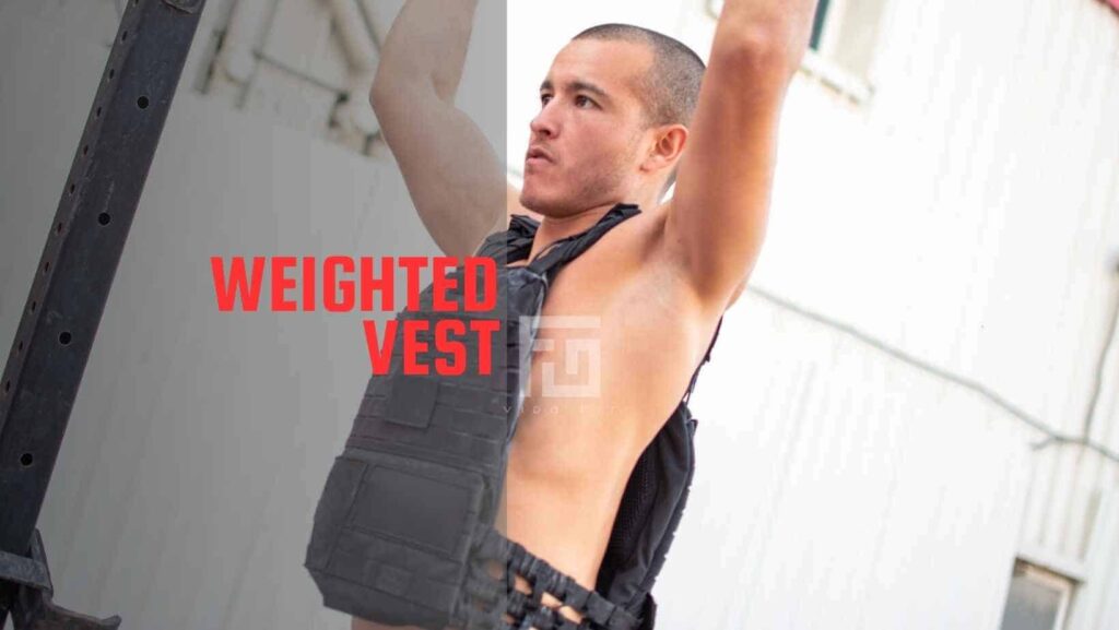 Man with weighted vest