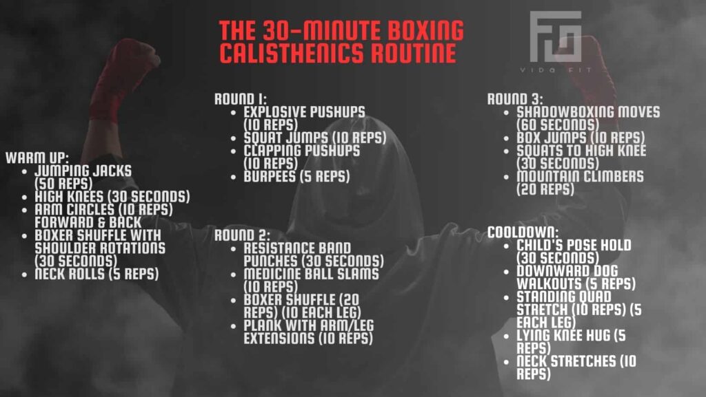 30 mins boxing calisthenics workout