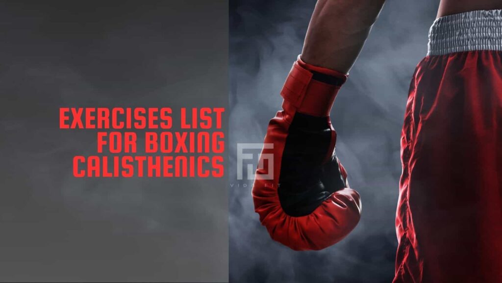 Exercise List for Boxing Calisthenics