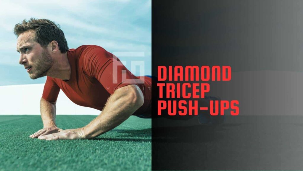 Calisthenics tricep exercises - diamond triceps Push-ups