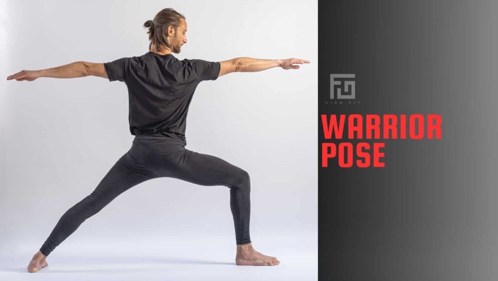 Keep fit at home Yoga Warrior Pose