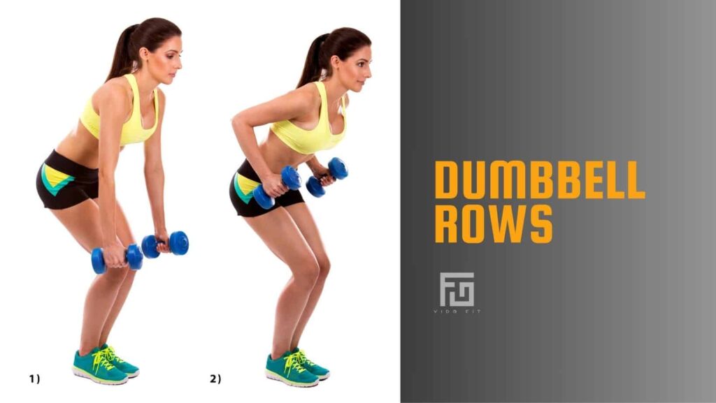 Top 10 exercises to do at home Dumbbell Rows