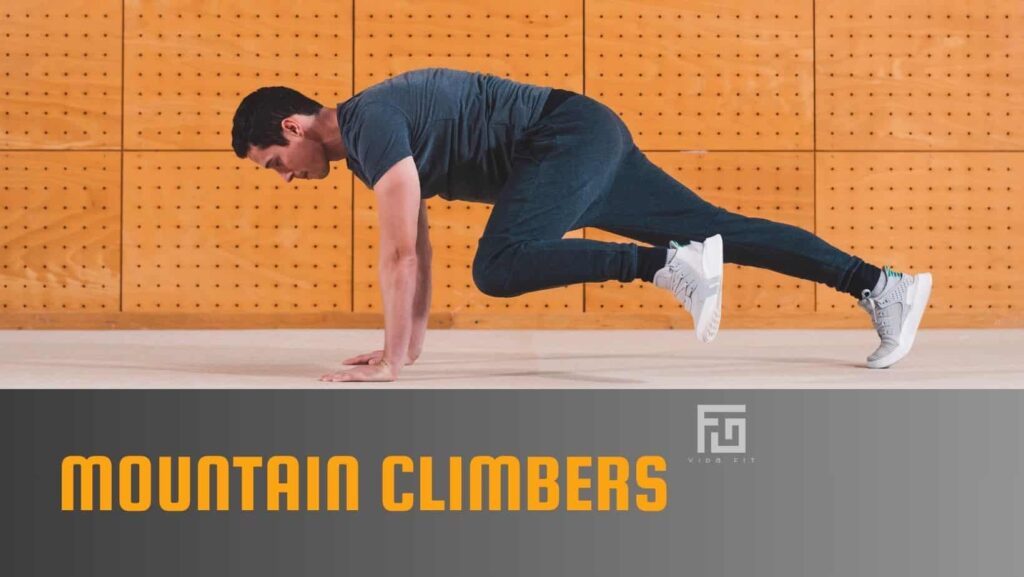 Top 10 exercises to do at home Mountain climbers